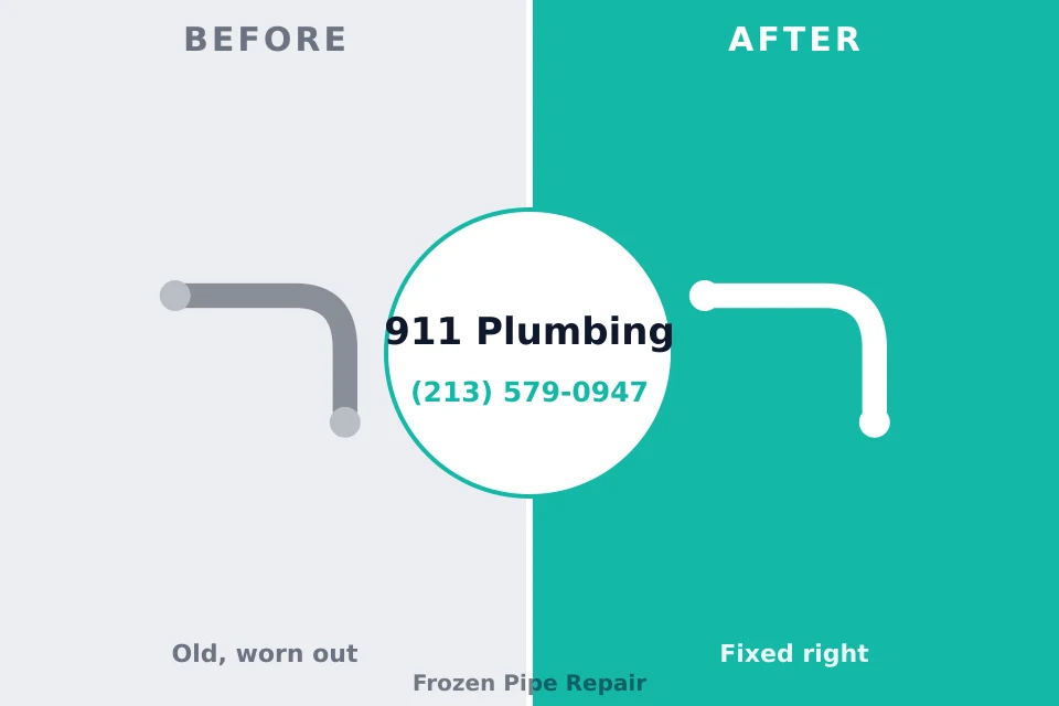 Before and after: plumbing repair White Oak, OH